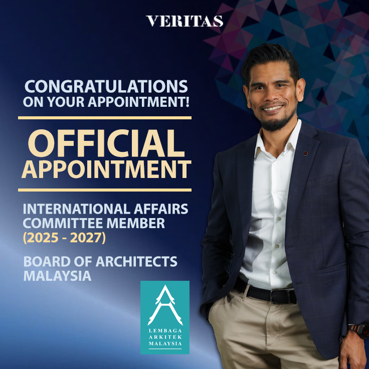 We are proud to have Syah represent VERITAS in shaping global architecture and bringing international perspectives into the industry.